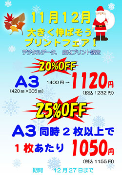 11月12月プリントフェア